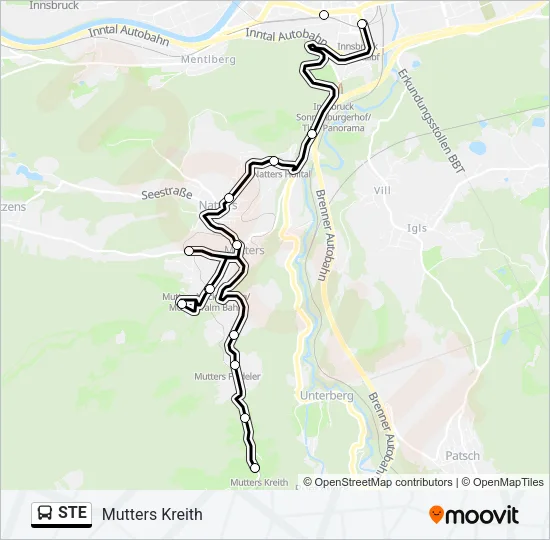 STE Bus Line Map