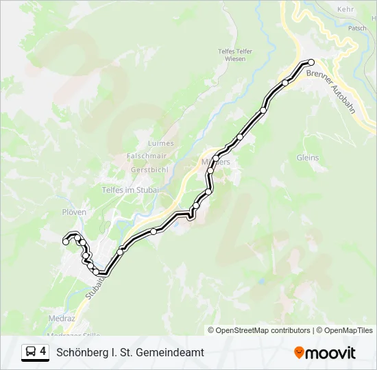 4 Bus Line Map