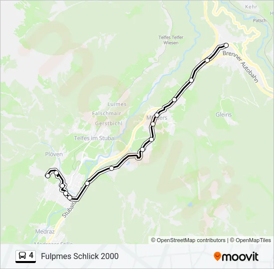 4 Bus Line Map