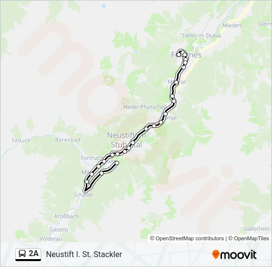 2A Bus Line Map