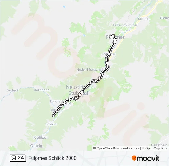 2A Bus Line Map
