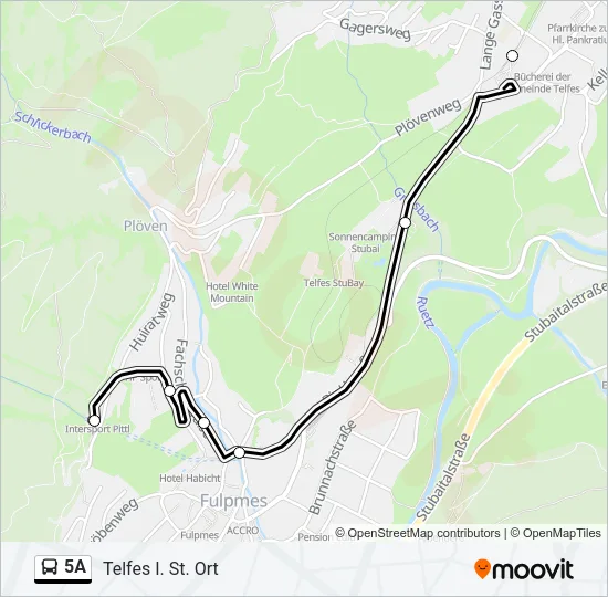 5A Bus Line Map