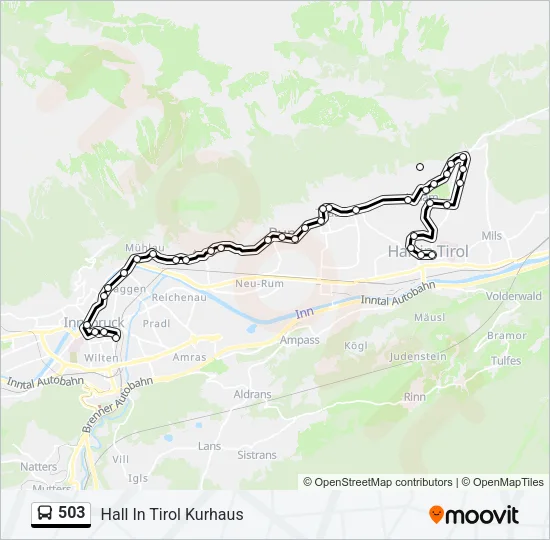 503 Bus Line Map