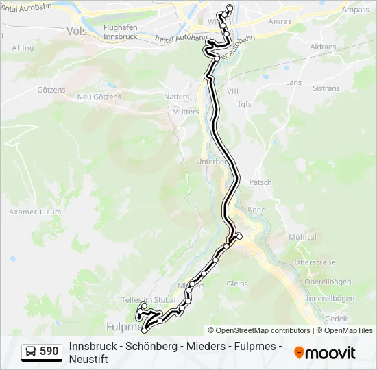590 Bus Line Map