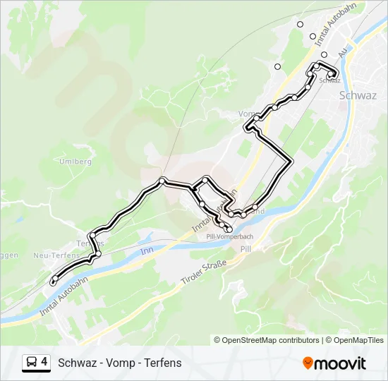 4 Bus Line Map