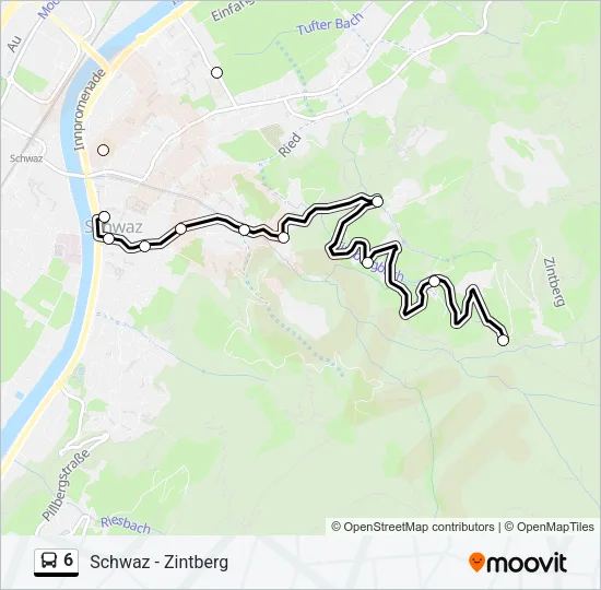 6 Bus Line Map