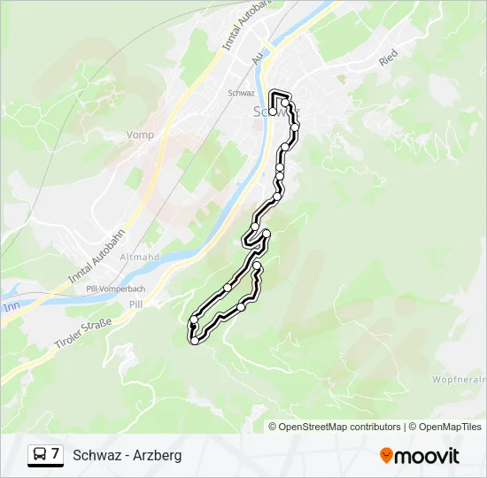 7 Bus Line Map