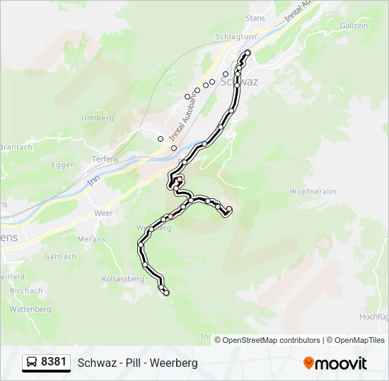 8381 Bus Line Map