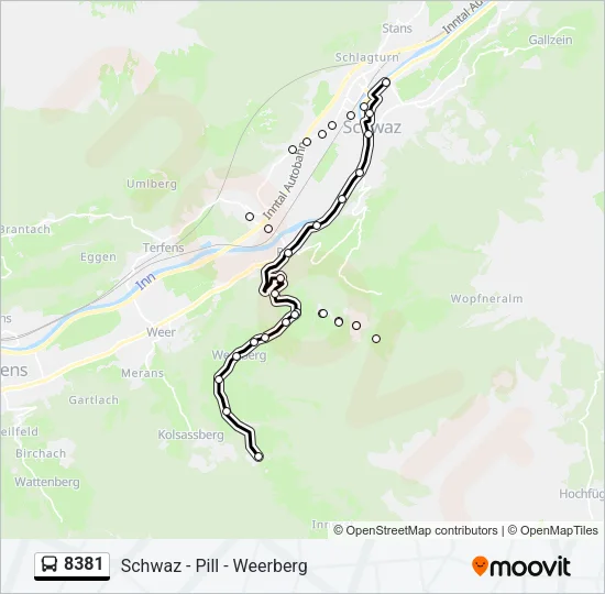 8381 Bus Line Map