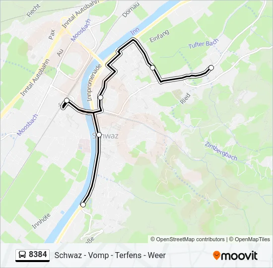 8384 Bus Line Map