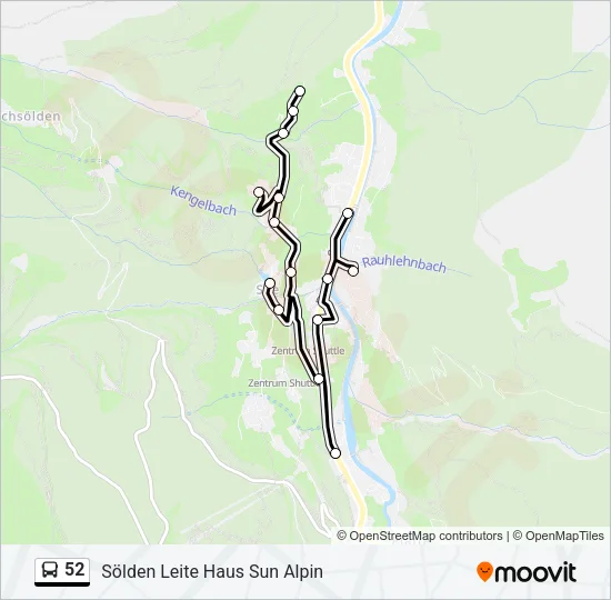 52 Bus Line Map