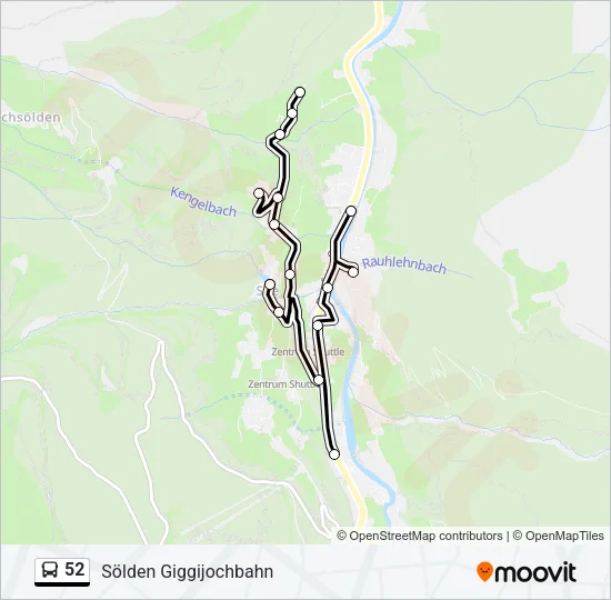 52 Bus Line Map