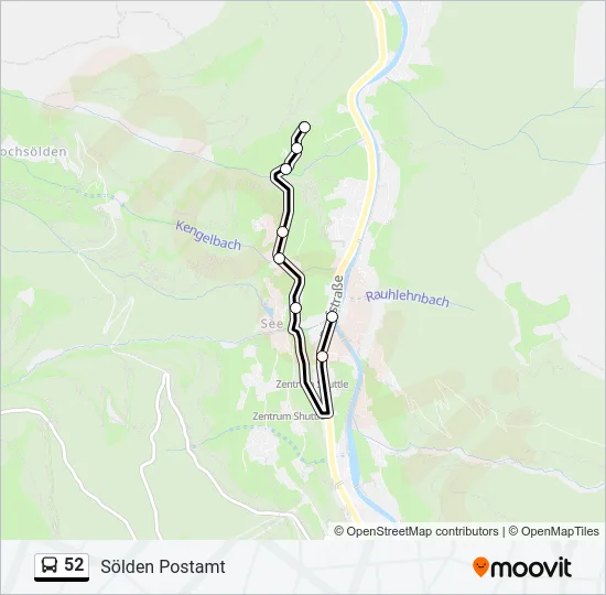 52 Bus Line Map
