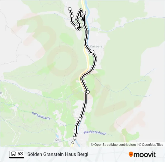 53 Bus Line Map