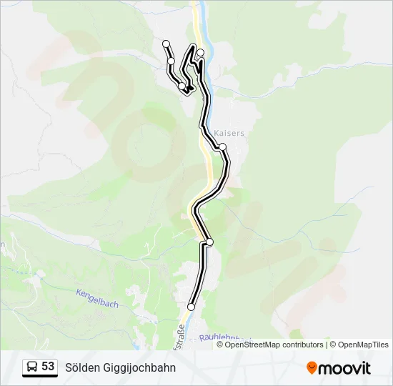 53 Bus Line Map