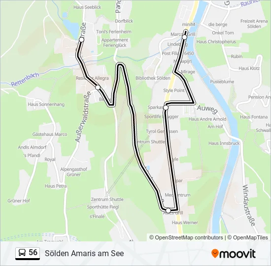 56 Bus Line Map