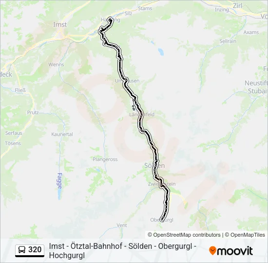320 Bus Line Map