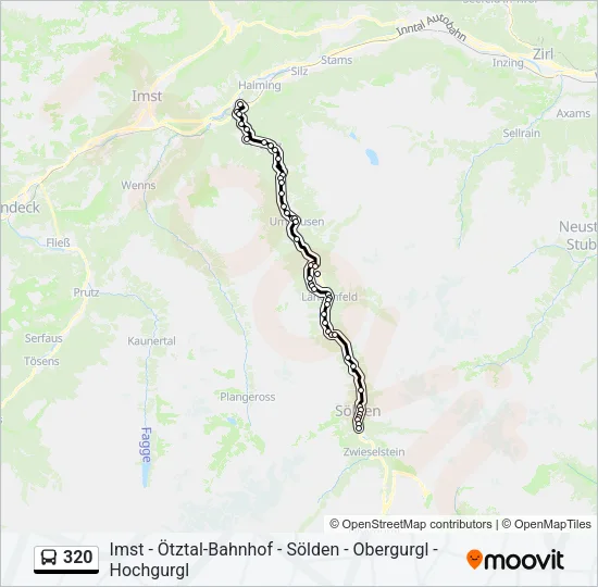 320 Bus Line Map