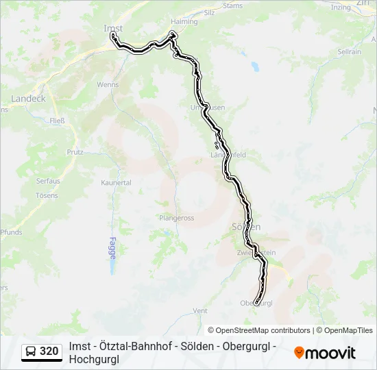 320 Bus Line Map