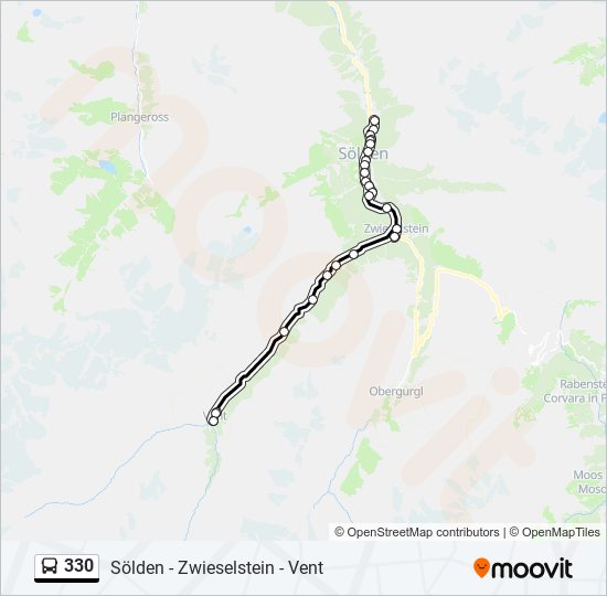 330 bus Line Map