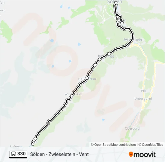 330 Bus Line Map