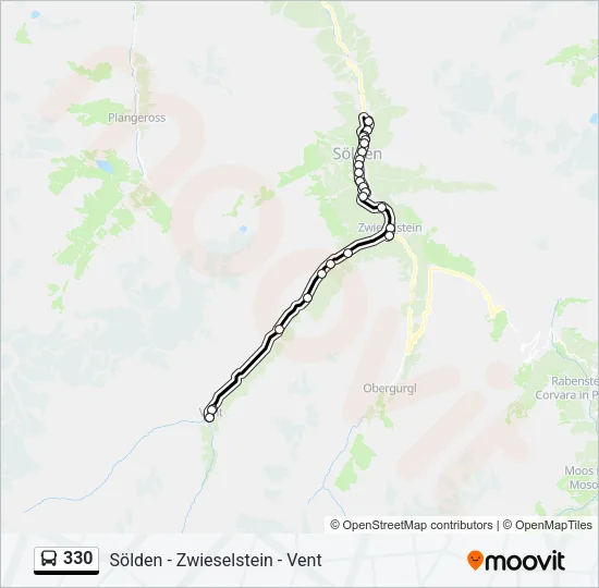 330 Bus Line Map