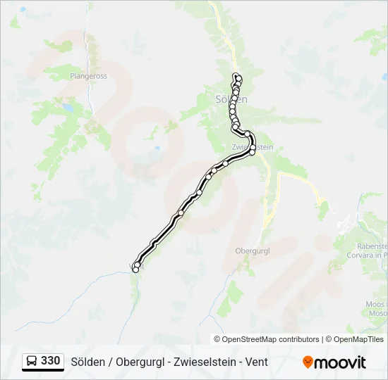 330 Bus Line Map