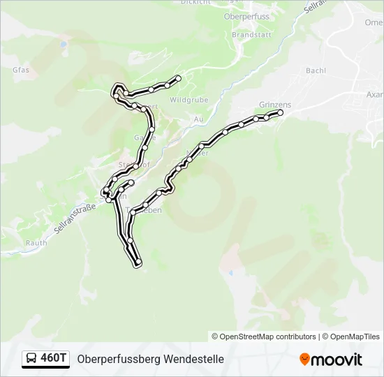 460T Bus Line Map