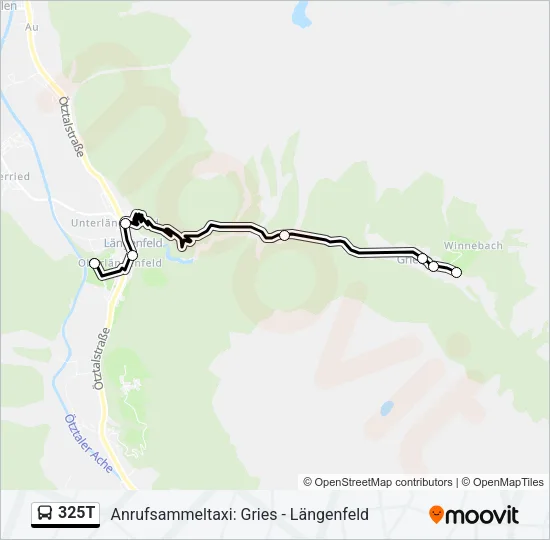 325T Bus Line Map