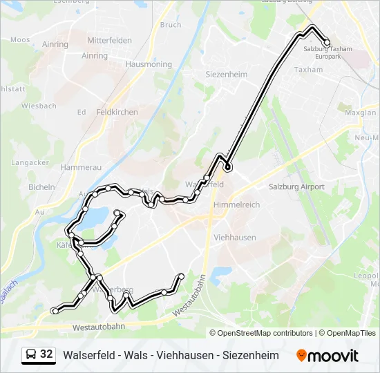 32 Bus Line Map