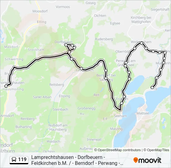 119 Bus Line Map