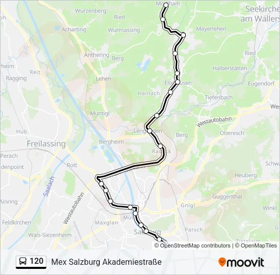 120 Bus Line Map
