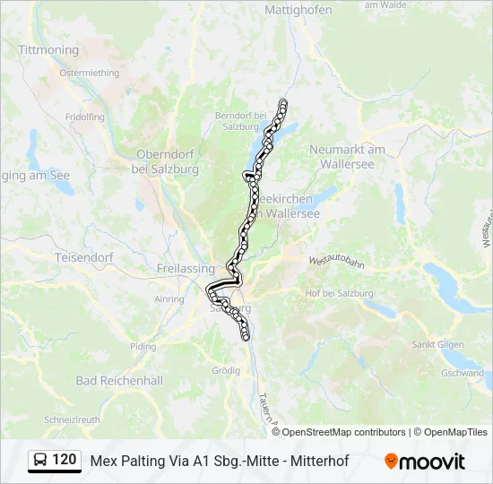 120 Bus Line Map