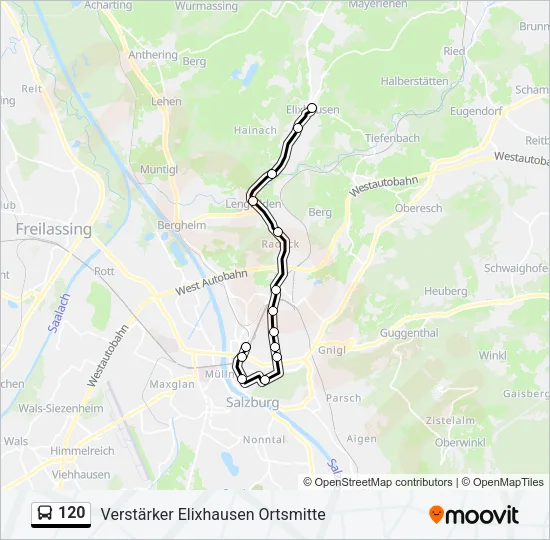 120 Bus Line Map