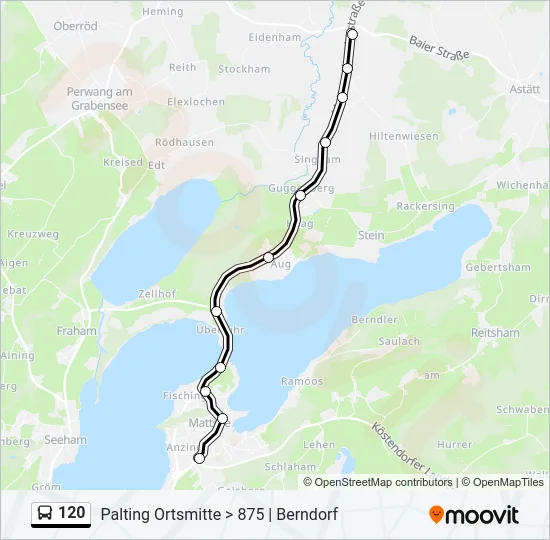 120 Bus Line Map