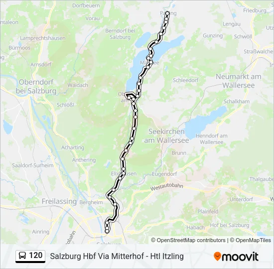 120 Bus Line Map