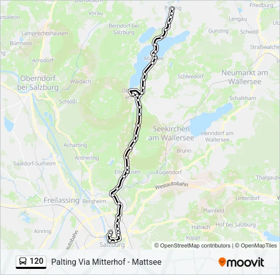 120 Bus Line Map