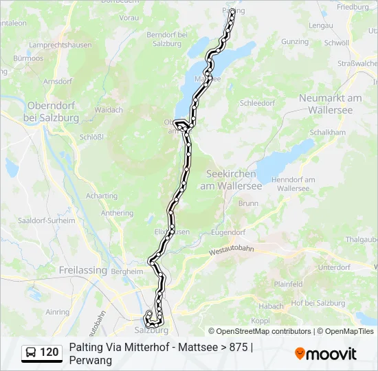 120 Bus Line Map