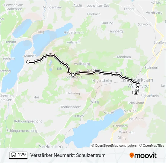 129 Bus Line Map