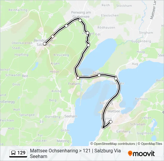 129 Bus Line Map