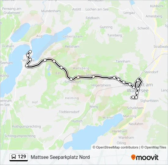 129 Bus Line Map