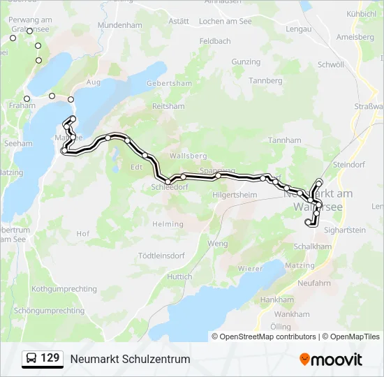129 Bus Line Map