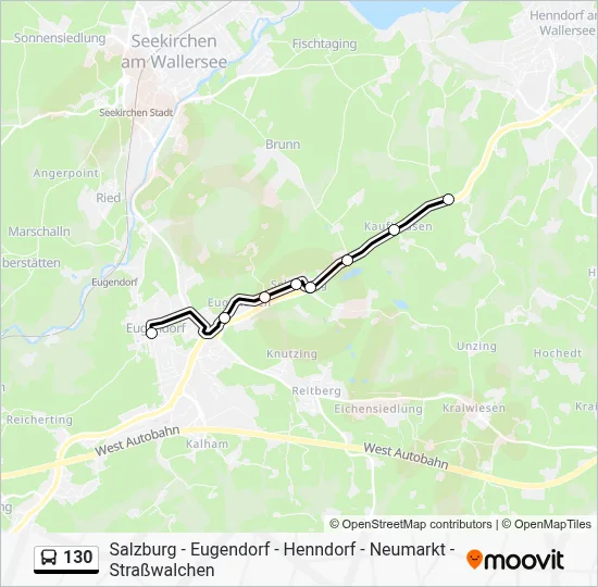 130 Route: Schedules, Stops & Maps - Eugendorf Ortsmitte (Updated)