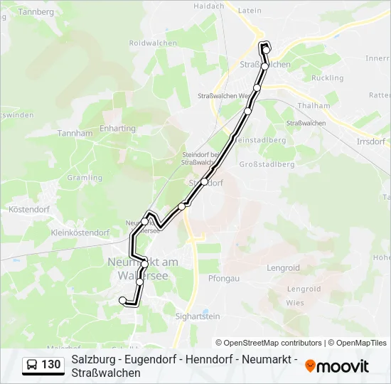 130 Bus Line Map