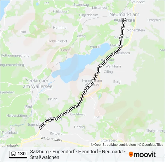 130 Bus Line Map