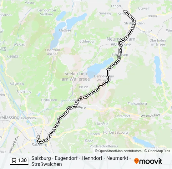 130 Bus Line Map