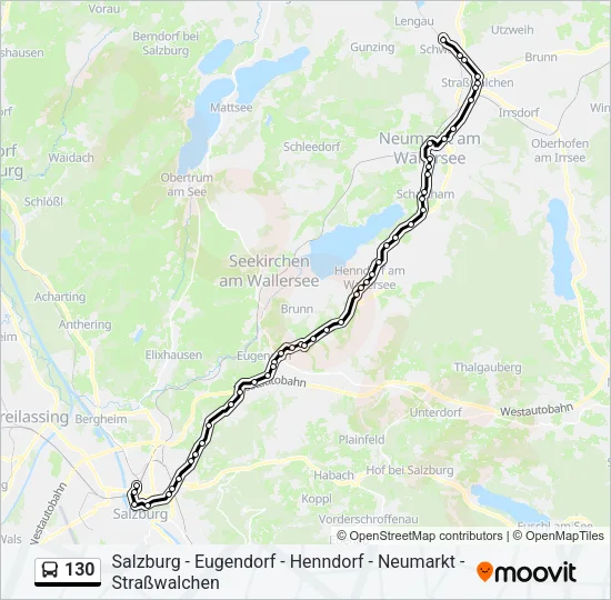 130 Bus Line Map