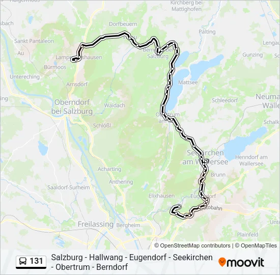 131 Bus Line Map