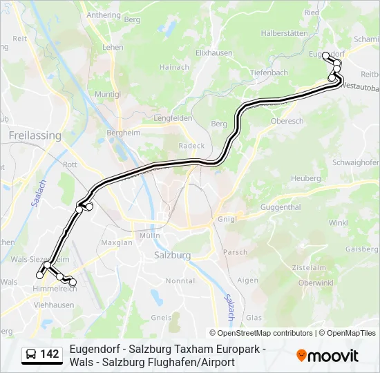 142 Bus Line Map