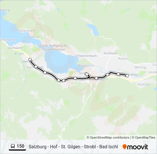 150 Bus Line Map